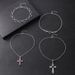 New Love Wings Black Dotted Colorful Diamond Necklace Pendant Set Of 4_ipsvogv.com