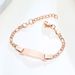 Children's Bracelet Stainless Steel Blank Curved Plate Adjustable 12+3CM Can Be Engraved Hand Jewelry_ipsvogv.com