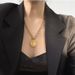 Fashionable Personalized Portrait, Round Brand Titanium Steel Pendant Chain, High-end Temperament, Cold And Simple Style_ipsvogv.com