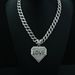 New Hot Selling Full Diamond Love Alloy Pendant, Personalized Trendy Gift, Unisex Necklace_ipsvogv.com