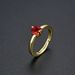 Unisex Simple Style Square Colored Diamond Zircon CZ Ring Female Index Finger Ring Opening Adjustable Ins Style_ipsvogv.com