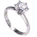 Classic Six Claw Inlaid Zircon 2 Carat Diamond Ring High Support Claw Wedding Proposal Ceremony Female White Copper Ring_ipsvogv.com