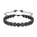 Square Round Rivet Flat Beads Round Beads Black Gallstone Hand Woven Bracelet Personality Adjustable Bracelet_ipsvogv.com