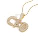 Unisex Hip Hop Burr Letter Pendant Necklace Uppercase DIY Letter Necklace Splicing Combination Personality Pendant Jewelry_ipsvogv.com