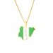 hot selling African Nigeria map stainless steel necklace men and women's titanium steel oil drop pendant trendy accessories_ipsvogv.com