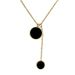 Body 【 Full Titanium Steel 】 Fritillaria Double Ring Female Niche Design Minimalist Pendant Short Collarbone Chain 【 】_ipsvogv.com