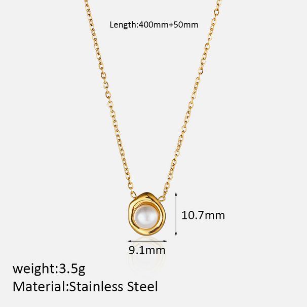 Pearl Clavicle Necklace For Women - Light Luxury Retro French Style With No Fading Pendant_ipsvogv.com
