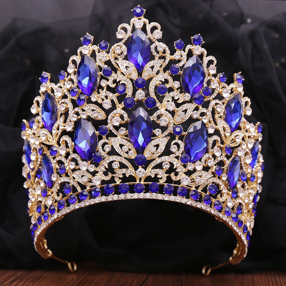 Bridal Hair Accessory WeddingWedding Crystal Grand Tiara Luxury Forest Leaf Set Rhinestone Bridal Tiara_ipsvogv.com