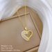 【 】 Love Double Layered Fashionable Luxury Charm Gorgeous Full Diamond Necklace Women's Versatile Clavicle Chain_ipsvogv.com