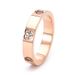 Women's Jewelry High End Love Round Diamond Ring K Gold Non Fading Couple Engagement Wedding Jewelry Accessories_ipsvogv.com