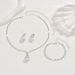 Women’s Jewelry Set Fashion Fashionable Zircon Earrings Necklaces And Bracelets Four Piece Set Shiny And Classy Suitable For Daily Wear At Parties_ipsvogv.com