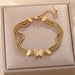 Internet Celebrity's Fashionable Three-layer Wide Titanium Steel Bracelet With A High-end Feel For Women, Frosted_ipsvogv.com