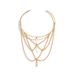 Jewelry Punk Adjustable Metal Hanging Chain Tassel Ring Holiday Style Beach Open Arm Bracelet_ipsvogv.com