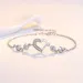 Wholesale Jewelry Love Ladies Korean Sterling Crystal Heart-shaped Bracelet_ipsvogv.com