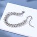 Diamond hip hop Cuban chain anklet jewelry hip hop style diamond single row diamond anklet Anklet_ipsvogv.com