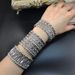 Fashionable Women's With Personalized Inlay Of Rhinestones And Elastic Wide Bracelet_ipsvogv.com