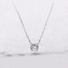 Round Silver Single Diamond Necklace Female Element Crystal Clavicle Necklace Female Distribution_ipsvogv.com
