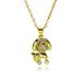 New Cartoon Poodle Pet Dog Copper Gold Plated O Shaped Chain Simple Design Copper Inlaid Zirconium Trend Necklace_ipsvogv.com