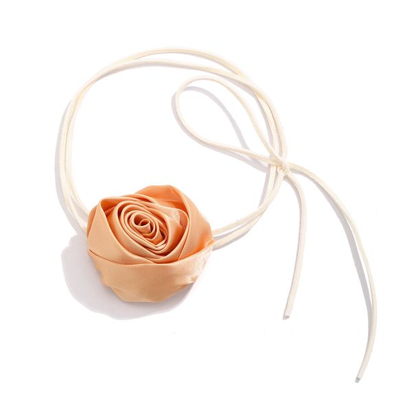 Free Knotted Velvet Rope Rose Necklace Female, Spring And Summer Trendy Personality Sweet Dating Party Versatile Collarbone Chain_ipsvogv.com