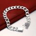 Fashion 10MM Square Buckle Cuban Bracelet Personality Men's Side Chain_ipsvogv.com