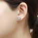 Women's Jewelry Round Full Zircon Hip Hop Earrings High End Niche Jewelry 925 Silver Needle Men's Earrings_ipsvogv.com
