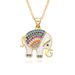 Personality Fashion All Match Elephant Pendant Hip Hop Exaggeration For Inlaid Zircon High End Necklace Female Accessories_ipsvogv.com