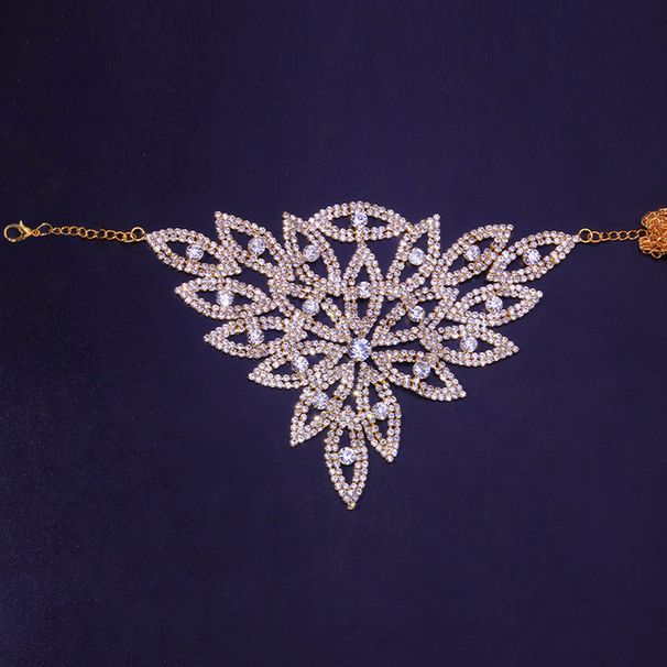 hot selling new sexy exaggerated rhinestone necklace nightclub dance full diamond flower-shap_ipsvogv.com