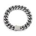 Men's Jewelry Engraved Brushed Stainless Steel Cuban Bracelet Men's Hip Hop Titanium Steel Men's Bracelet Does Not Fade_ipsvogv.com