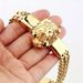 Stainless Titanium Steel Lion Head Bracelet Spring Summer Men's Hip Hop Jewelry 2023 New Style Personality_ipsvogv.com