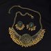 Metal Necklace Earring Set, New Bohemian Ethnic Style Round Diamond Alloy Set_ipsvogv.com