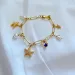 Sea animal starfish designer bracelet for women girls shine diamond nature pearl bamboo chain love four star fish cute_ipsvogv.com