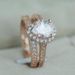 New Set Classic Pear Shaped Water Drop Zircon Engagement Ring Fashion Women's Trendy Handicrafts_ipsvogv.com