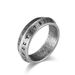 Nordic style double bevel Viking text titanium steel ring ring retro old personality men's literary hand jewelry_ipsvogv.com