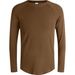 Men's Clothing Long-Sleeved Sports T-Shirt Cotton Training Suit Casual Thin Top Running Fitness Bottom_ipsvogv.com