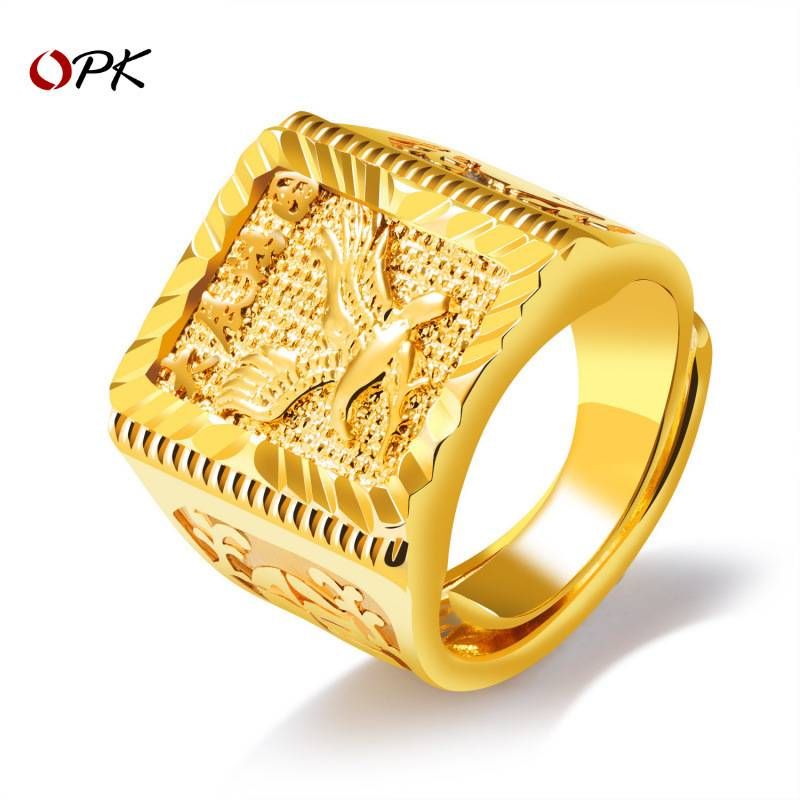Men's Jewelry Fashion Simple Personality Wings Copper Ring Jewelry Hip Hop All Match Trendy Ring Accessories_ipsvogv.com