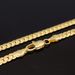 Hot Sales 20-60CM Wholesale Gold Sterg Sier 5MM Full Sideways Chain Necklace For Women Man Fashion Wedding Party Jewelry_ipsvogv.com