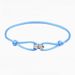 Designer Hand Woven Couple Stainless Steel DIY Bracelet With Color And Three Ring Adjustable Bracelet, Women's_ipsvogv.com