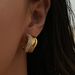 INS Fashionable INS Retro Titanium Steel Row Diamond Zircon Wave Snake Shaped Pearl Earrings_ipsvogv.com