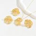 Design a niche pastoral style pleated lotus leaf necklace ring set with personalized versatile earrings and jewelry_ipsvogv.com