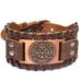 Pirate Bracelet 1pc Vintage Compass Compass Leather Bracelet High Quality Head Layer Crazy Horse Leather Bracelet for Men_ipsvogv.com
