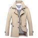 Men's Clothing Men's Casual Windbreaker Mid-length Men's Coat_ipsvogv.com