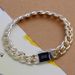 Trendy Fashion Exquisite Jewelry Silver Personality Men's Two-tone Side Buckle Bracelet_ipsvogv.com