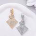 Hip Hop Full Diamond Crown Alloy Pendant Classic Fashion Men's Necklace Accessories_ipsvogv.com