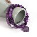 8 cm Cat's Eye Amethyst Natural Stone Bracelet Love Pendant Elastic Adjustable_ipsvogv.com