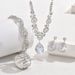 Women’s Jewelry Set Fashion Popular Jewelry Earrings Set Party Banquet Jewelry Bridal Wedding Rhinestone Necklace Earrings_ipsvogv.com