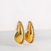 Copper Plated Geometric Chubby Glossy Water Drop Inlaid Zircon Earrings High End Fashion Earrings_ipsvogv.com