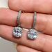 Cao Shi's New Fashionable And Dazzling Square Diamond Zircon Earrings For Women, Light Luxury Style Commuting Ear Hooks_ipsvogv.com