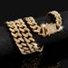 Suits Fashion Brand Full Diamond Necklace Jewelry Men Hip Hop Cuban Chain Men's Bracelet_ipsvogv.com
