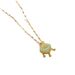Gold Warm Like Safety Lock Titanium Steel Necklace, Auspicious Cloud Gold Inlaid Jade Pendant, Exquisite And Versatile_ipsvogv.com