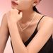 French Freshwater Pearl Necklace With Copper Material, Oval Diamond Studded Star Pendant, High-end Temperament,_ipsvogv.com
